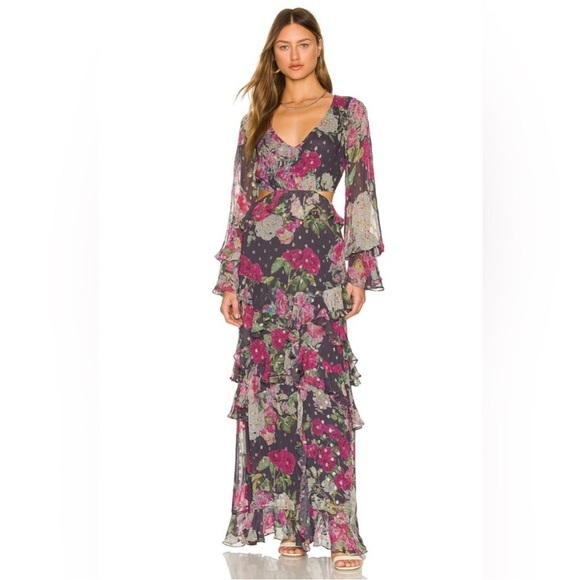 NWT ROCOCO SAND Avar Maxi Dress in Rasin - Picture 1 of 9